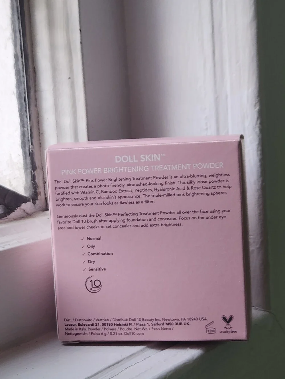 NIB DOLL 10 DOLL SKIN PINK POWER BRIGHTENING POWDER